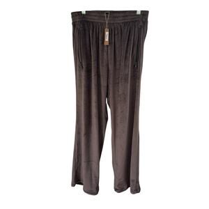NWT Skims RARE Velour Lounge Straight Leg Track Pant in Gunmetal Women’s Small